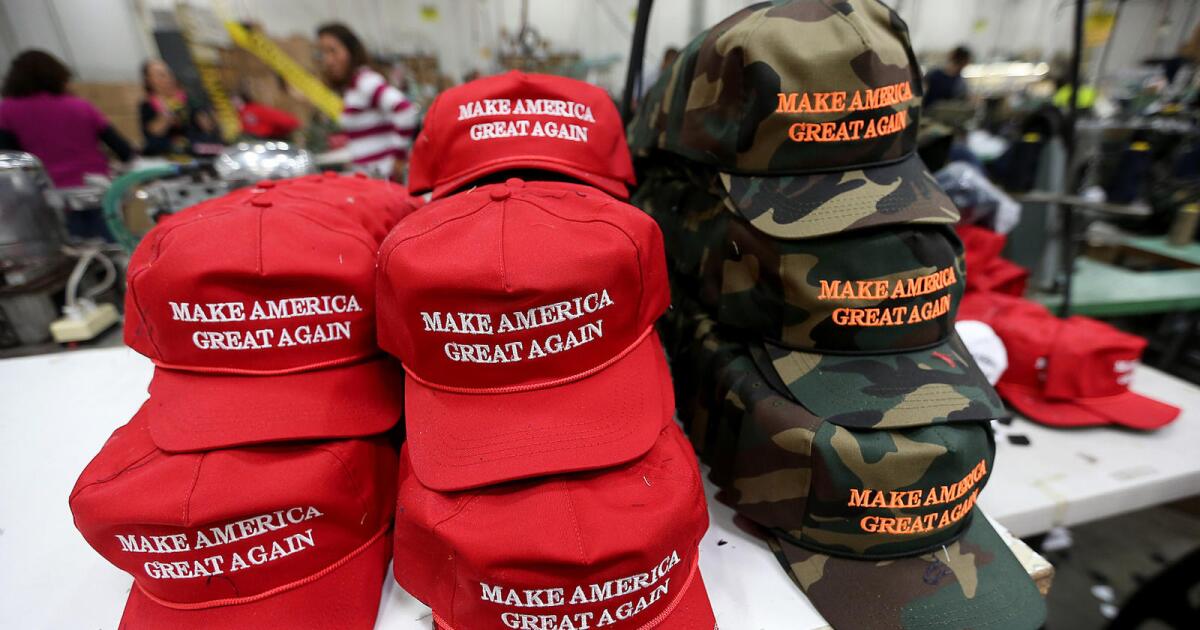 Presidential campaign hats cheap